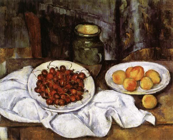 Paul Cezanne Cherries and Peaches china oil painting image
